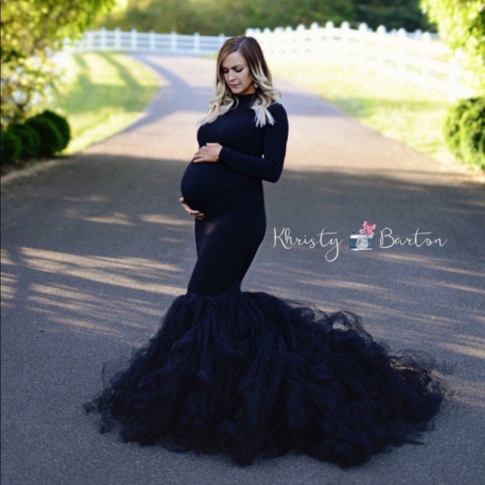 Black Maternity Dress